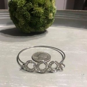 Circle Rhinestone Bangle
